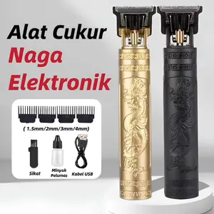 Vintage T9 Cukur Trimmet Rambut Elektrik Rechargable Jenggot Kumis