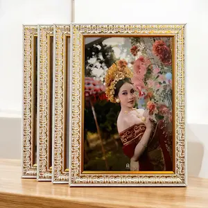 PAKET 4 pcs Cetak + Bingkai 10R 20x30 cm A4 Fiber Aesthetic Laminasi Glossy Dinding Dekorasi Rumah Elegan & Tahan Lama Cocok Semua Interior