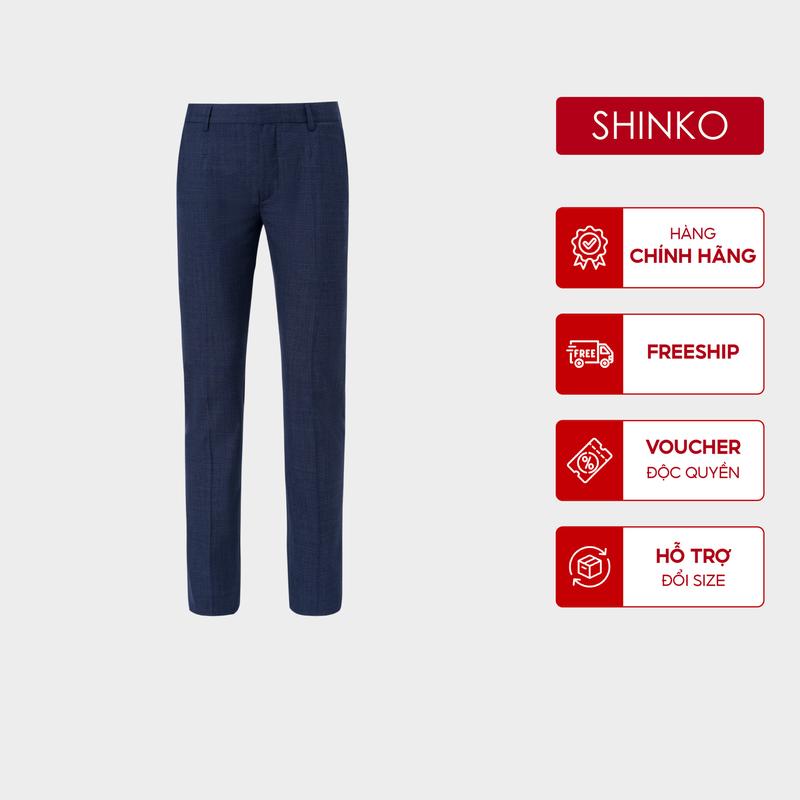 Quần Âu Nam SHINKO MA005-NV Màu Xanh Navy | Regularfit Tôn Dáng Phong Cách Lịch Lãm | Chất Liệu Wool Cao Cấp