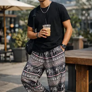 Celana Kulot Motif Gajah Pria Wanita Rayon Premium Halus untuk Gaya Santai dan Nyaman Desain Unik Bahan Rayon Premium Versatile dan Stylish All Size Jumbo