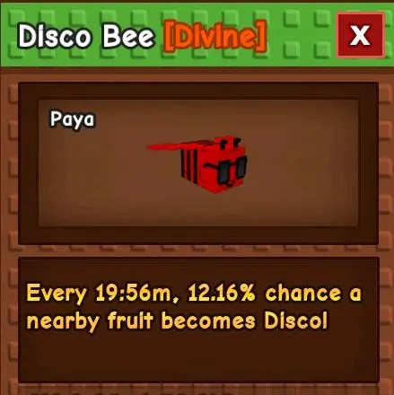 Disco Bee - Grow A Garden Roblox Pet - Cheap & Fast Delivery (2025)
