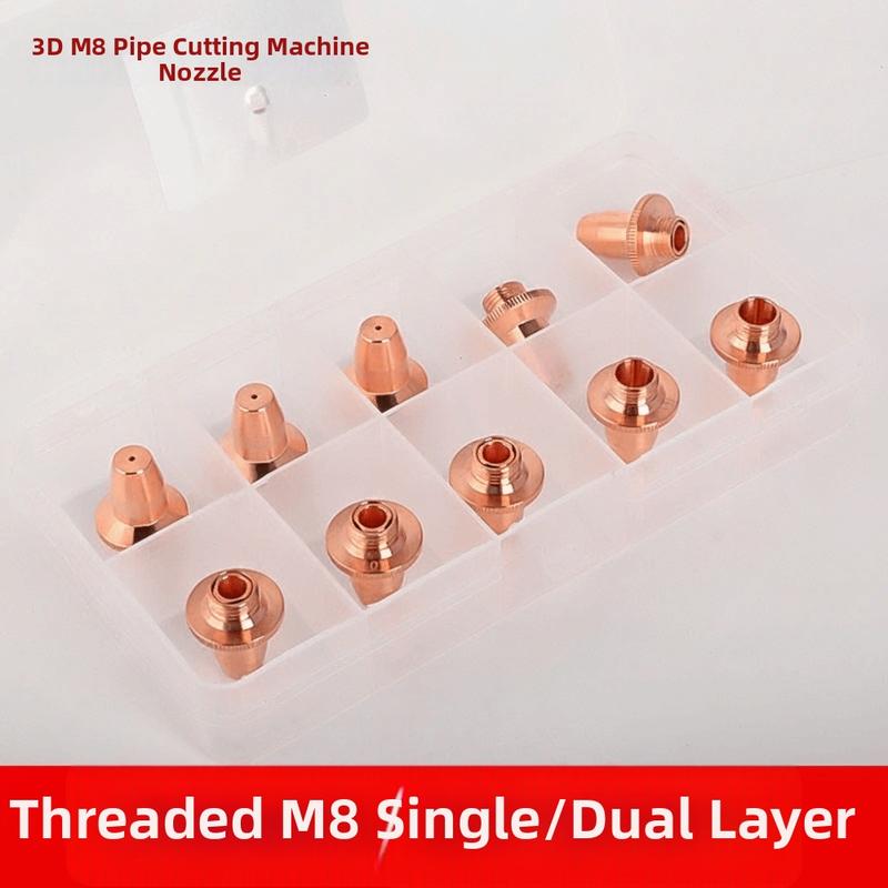 Độ chính xác D15 M8 H19 Đầu phun cắt laser Một Lớp Chất liệu đồng nguyên chất…