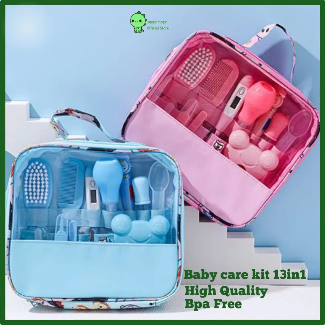Baby Care Kit 13PCS/10PCS Gunting Kuku Bayi Peralatan Perawatan Bayi Baru Lahir Kado Health Care Thermometer Peralatan Kebersihan Bayi Baby Health Grooming Kit