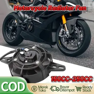 Motorcycle Radiator Fan Kipas Radiator Trail Adventur Custom DC 12V 12cm Universal for 150cc-250cc Buggy