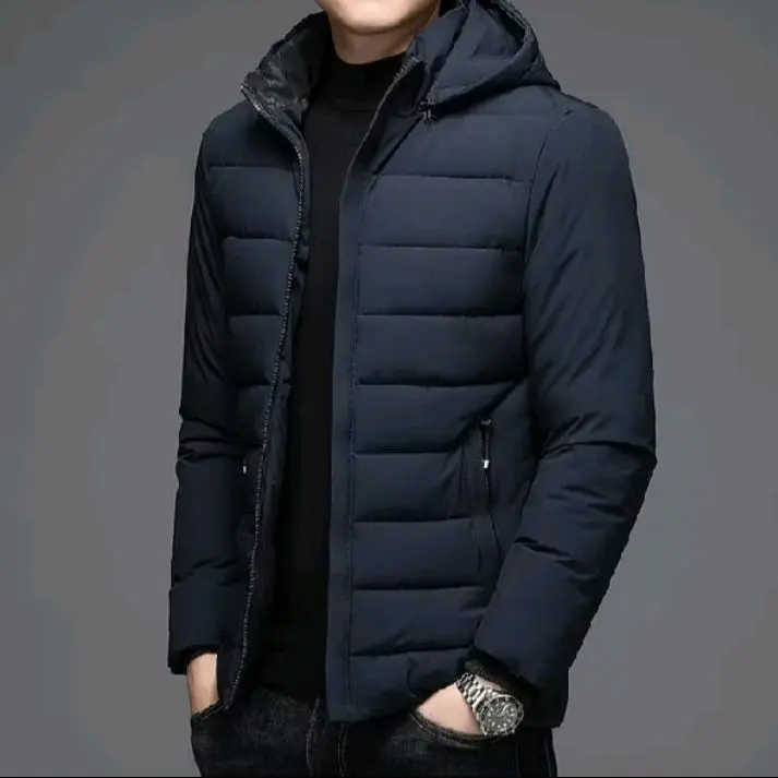 Jaket musim dingin pria/ Jaket winter pria/ Jaket hangat tebal/ Jaket kembung Casual Hitam 2