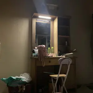 HINAR Lampu Dinding Magnetic LED Touch, Wireless Charging, Hanging, dengan Display Waktu untuk Belajar & Tidur