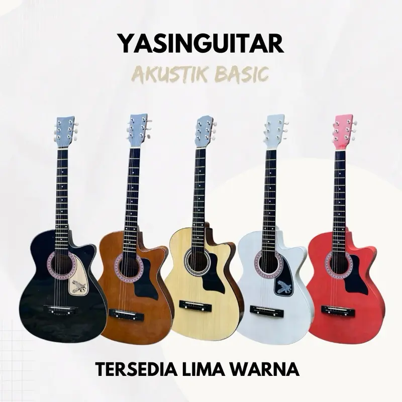 Gitar Akustik Y*maha Basic – Packing Kayu + COD | Ready Banyak Warna