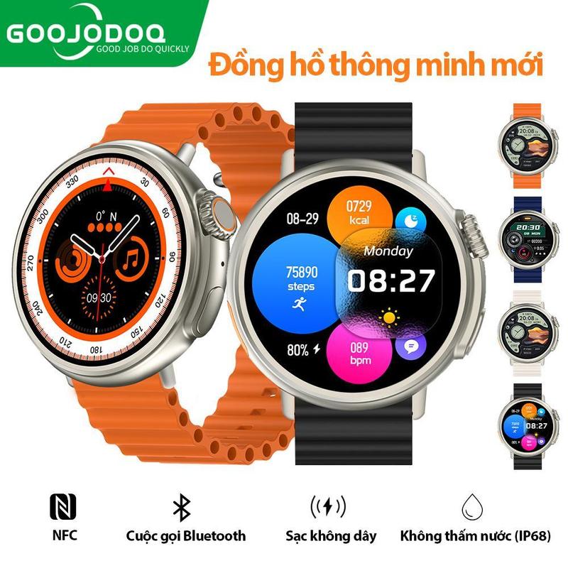 [GOOJODOQ* DEAL HOT 2025 ] Đồng hồ thông minh mới thể thao (tặng thêm1 bộ dây)  Kết nối ĐT Màn hình lớn HD Có thể chạm vào Pin lớn Chờ 7 ngày Sạc từ tính Định vị đồng bộ Đa quốc gia Trò chơi bằng giọng nói Camera Âm nhạc Siêu tiết kiệm chi phí