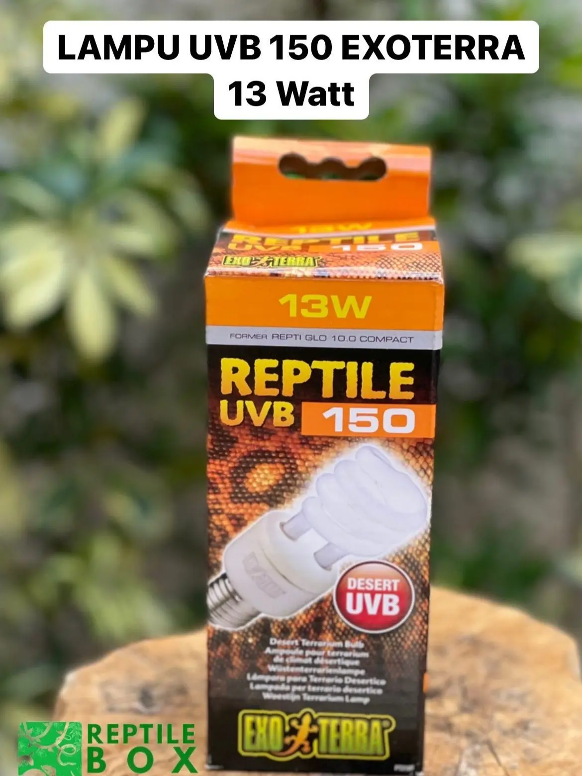 LAMPU UVB 150 EXOTERRA 13 WATT / LAMPU REPTILE / TORTO / IGUANA