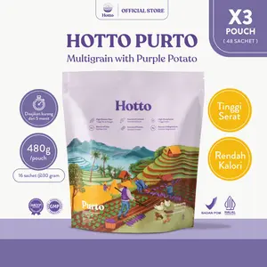Hotto Purto 5 Pouch dan Hotto Mame MIX  Multigrain Tinggi Protein Edamame Superfood Ubi Ungu Tinggi Serat Original