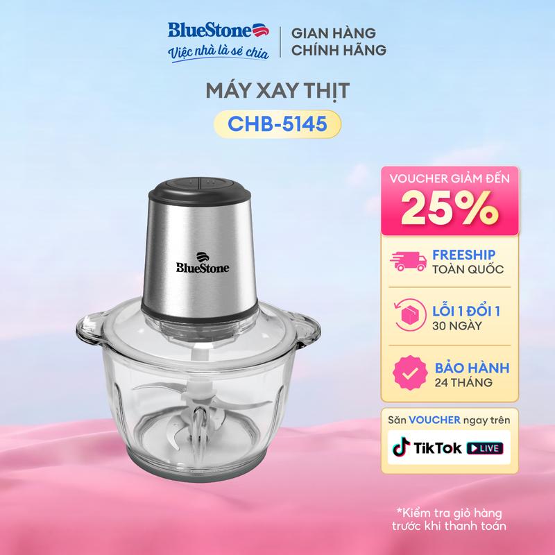 Máy Xay Thịt CHB-5145 2 Lít 2 Tốc Độ Xay Thép Không Gỉ 350W Đa Chức Năng Xay Thịt Cá Rau Quả 4 Lưỡi Dao Sắc Bén