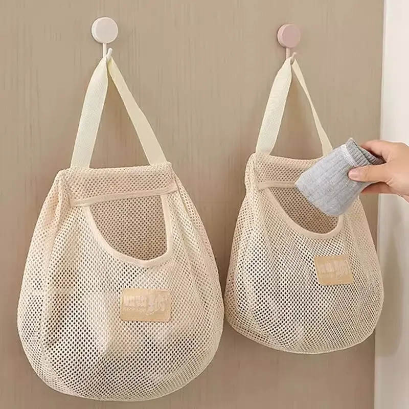 Túi Treo Lưu Trữ Thoáng Khí, Loại Gia Dụng, Túi Lưới Lưu Trữ, Dụng Cụ Hữu Ích Để Lưu Trữ, Treo Sau Cửa, Thích Hợp Cho Đồ Lót Và Tất, Treo Tủ Quần Áo, Hai Bộ 0