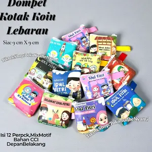Dompet Kotak Koin Tempat Angpau Lebaran WaterProof Anti Air isi 12 Pcs per pack