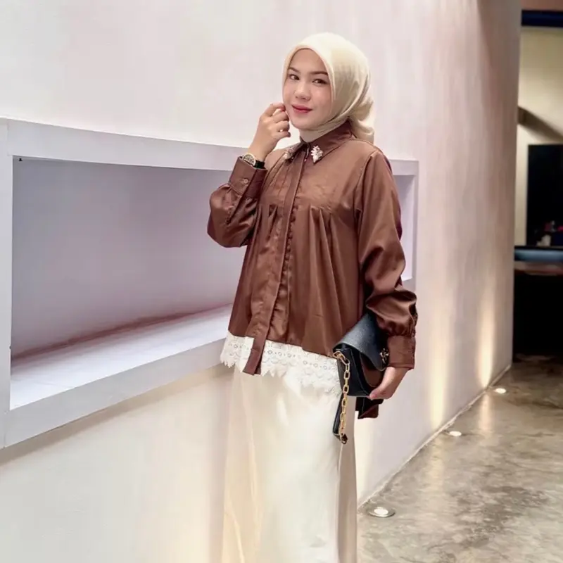 Jema Basic Kemeja Atasan wanita 1