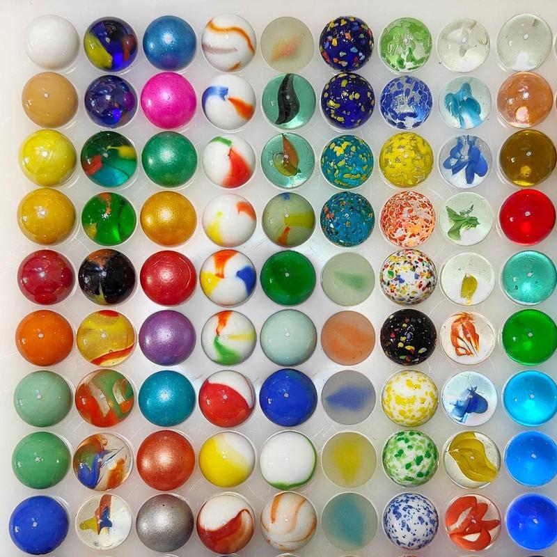 16mm Mixed Colors Retro Glass Marbles - Vintage Crystal Ball - TikTok ...