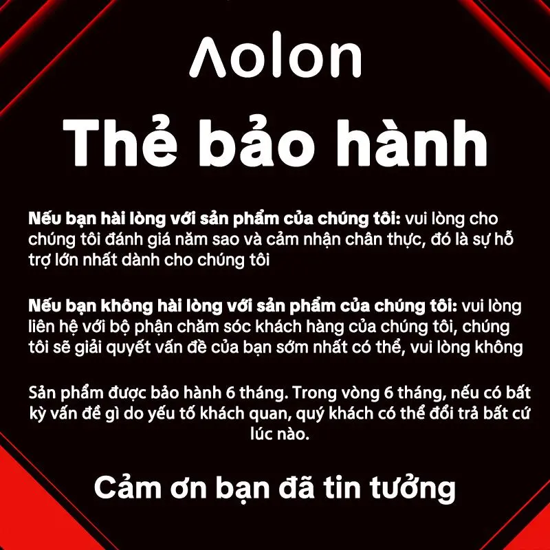 【Quà】Aolon  Thẻ hậu mãi đồng hồ thông minh  Thẻ hậu mãi
