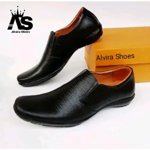 Promo Sepatu Pantofel pria kulit asli, sepatu pantopel trendy Masa kin full kulit ORIGINAL, SEPATU FORMAL KULIT ASLi sepatu Kerja Shoes Hitam Pantofel outsole Karet