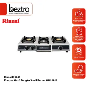 Rinnai Kompor 2 Tungku Small Burner With Grill - RI-524-E