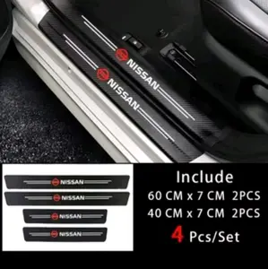 promo stiker karbon pijakan kaki mobil nisaan