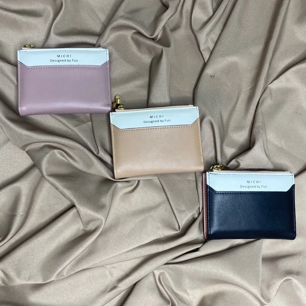 MICHI dompet wanita kecil dompet saku