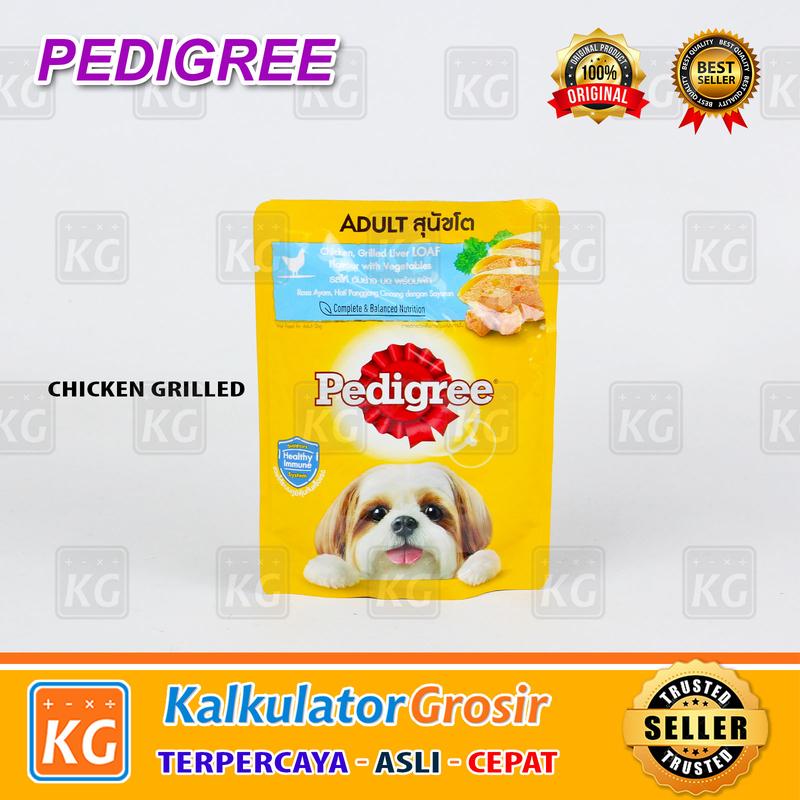 Pedigree Pouch 80gr Wet Dog Food Pedigree Makanan Anjing Puppy Adult Dewasa 4