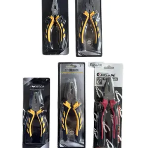 Tang Kombinasi 6 Inch 7 Inch 8 Inch Gagang Karet Hitam Kuning Nyaman Digenggam Alat Potong & Gabungan Benda Berbeda Praktis dan Efisien