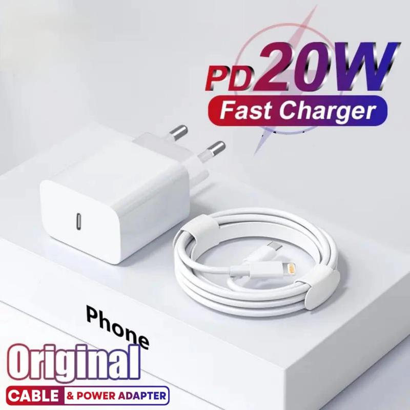 CHARGER IPHONE 20W FAST CHARGING USB C TO LIGHTNING CABLE GOOD QUALITY 0