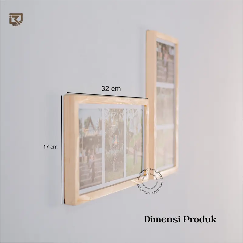 CETAK KOLASE 3 FOTO PLUS BINGKAI 15X30 2