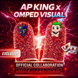 AP KING x OMPED VISUAL - Kolaborasi Resmi Super Responsif - Produk Eksklusif dengan Desain Berkilau Merah