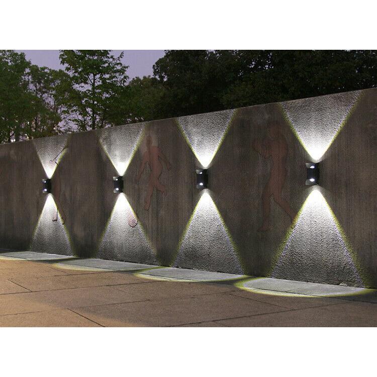 Outdoor Solar Wall Light Fence Lamp Garden Yard Patio Street Pathway Deck Lighting Decor Wall Lamp Waterproof 7