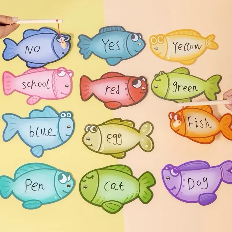 Fun Fishing Game Education + Magnetic Fishing + Free Creation Fishing + Cognitive Early Education + Mainan Edukasi Anak + Education Toys + Family Game + Kids Toys + Party Game 6
