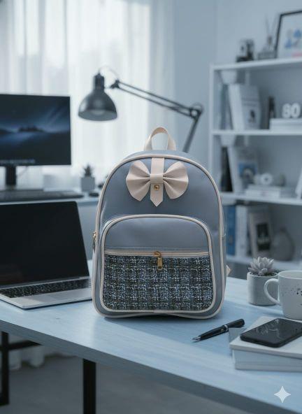 tas ransel pita wanita serbaguna tas gendong bahan sintetis dan kanvas