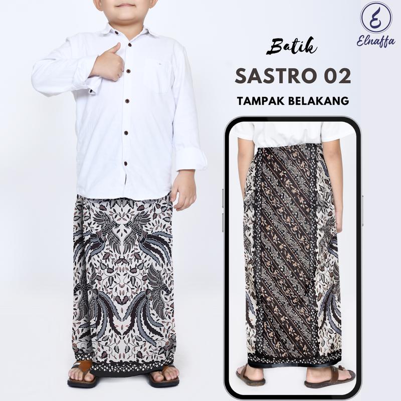 Elnaffa-Sarung Instan Anak Usia 2-8 Tahun, Sarung Anak Motif Batik GUS IQDAM 3