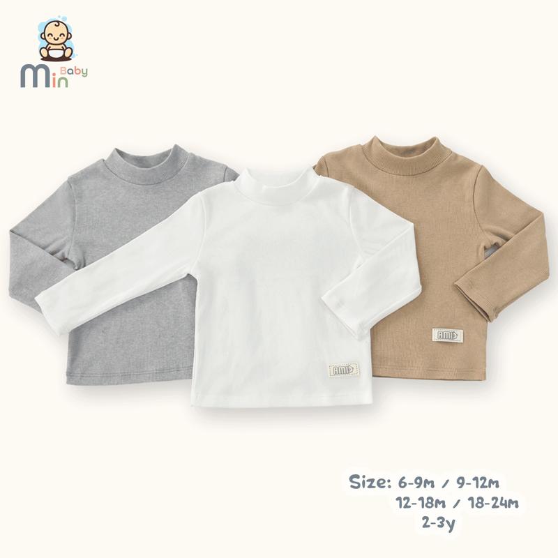 Set 2 Áo Giữ Nhiệt Bé Trai Vải Cotton Ấm Áp Giữ Nhiệt Tốt - Hàng Chính Hãng MIN0447