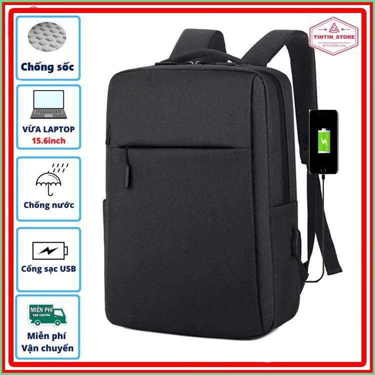 chất lượng tốt Balo Laptop chống sốc Cặp Đựng Laptop dùng đi học, đi làm, đi chơi có cổng sạc