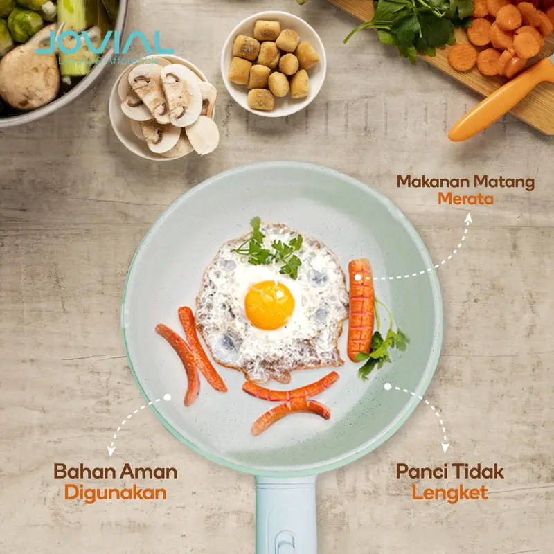 Jovial Bundling Panci Listrik SNI + Portable Electric Cooker Frying Pan 2