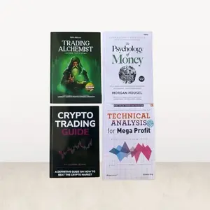 Paket 4 Buku Trading Alchemist - The Psychology Of Money - Crypto Trading Guide - Technical Analysis For Mega Profit ( Isi 4 Buku )