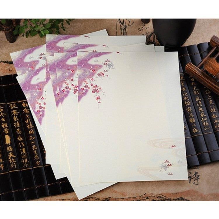 Product Introduction of 8pcs/lot Chinese Style Flower Letter Pad Writing Paper Letter for Students Kids Gift School Supplies Students Stationery 6