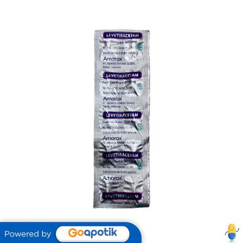 LEVETIRACETAM AMAROX 500 MG STRIP 10 TABLET