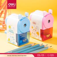 Gambar Deli Rautan Pensil Putar / Rotary Pencil Sharpener Pink Biru Lucu 0641 Alat Stationery - Blue dari Deli.Indonesia Kab. Tangerang 1 Tokopedia