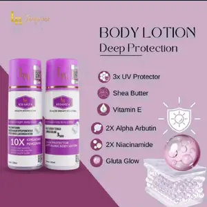 LOTION EXFOLIASI 10X KEKUATAN PENCERAH BPOM ISI 2 SIANG MALAM