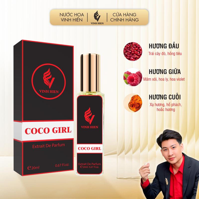 Nước Hoa Nữ COCO GIRL 20ML ( Extrait De Parfum ) - VINH HIEN PERFUME - xịt thơm cosmetic