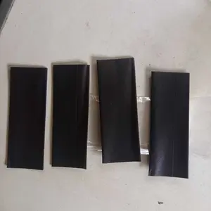 Kain Kulit Sintetis Panjang 9 cm Warna Hitam untuk Proyek Anda