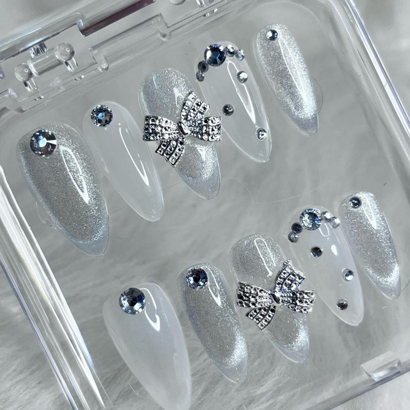[Nailbox Lộn Xộn] Combo 5 bộ Nailbox ngẫu nhiên màu và form xinh xắn, dễ thương có kèm Keo 2