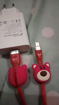 Product Review of Pelindung Kabel Charger Data 1 Set 4 in 1 Presisi Cable Bite Kabel Type C USB A Micro USB Lightning Kompatibel untuk Samsung Xiaomi Realme Tecno Infinix Vivo Oppo Huawei Karakter Marvel Sanrio Nintendo Kuromi Hello Kitty Lotso MyMelody CInnamoroll from s**a 0