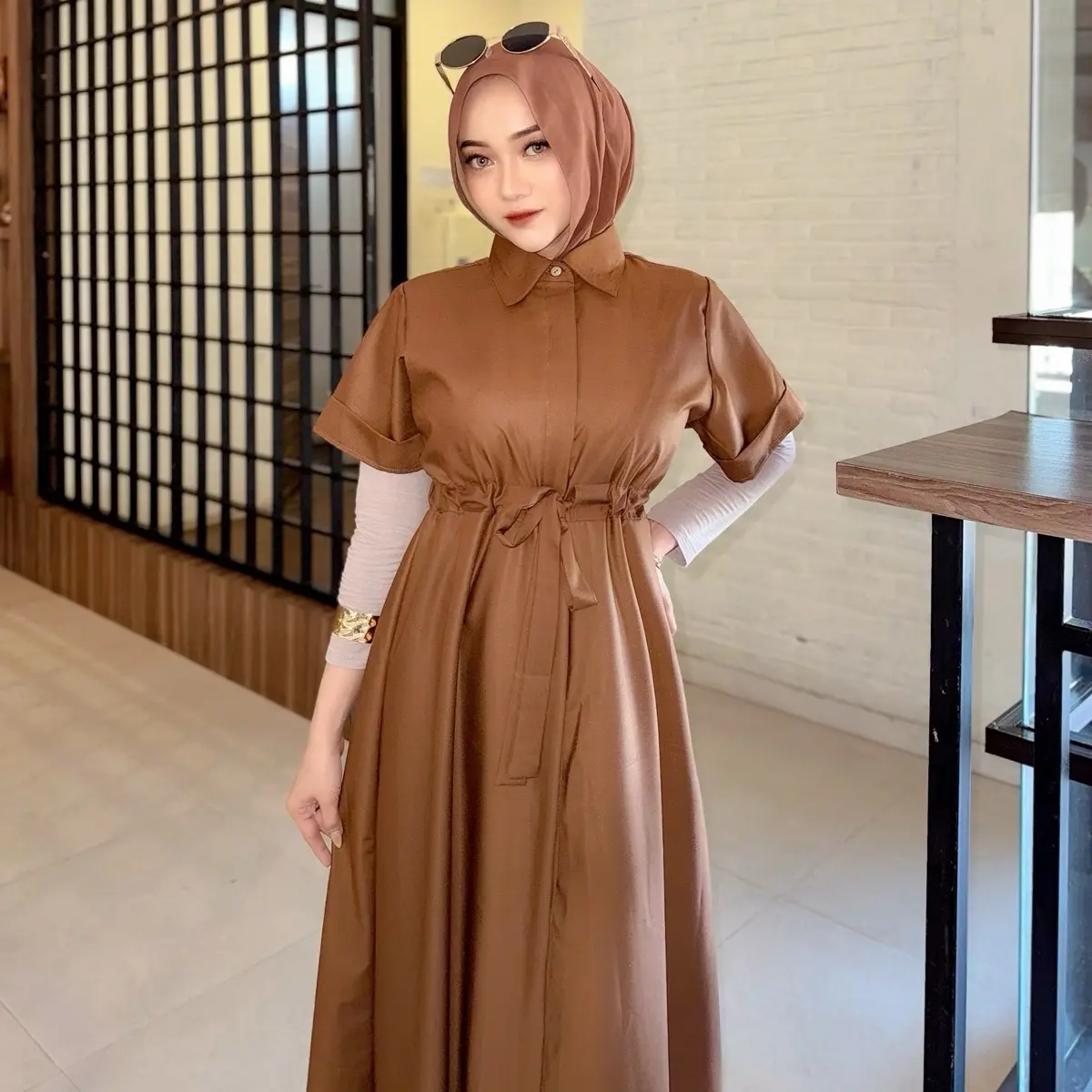 Mahira Outer Bahan Toyobo Premium Wanita - Baju Panjang untuk Wanita dengan Lingkar Dada Standar dan Jumbo - Basic, Pria, Muslim