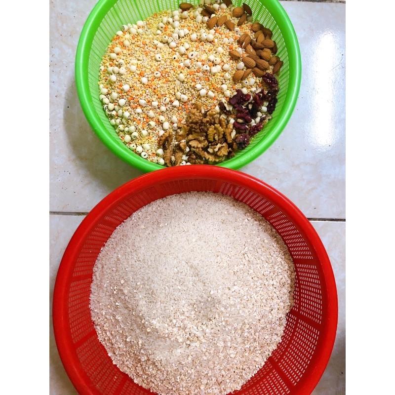 500G Bột ăn dặm nấu cháo cho bé (hạt vỡ)cvb114b45c1vb1cb