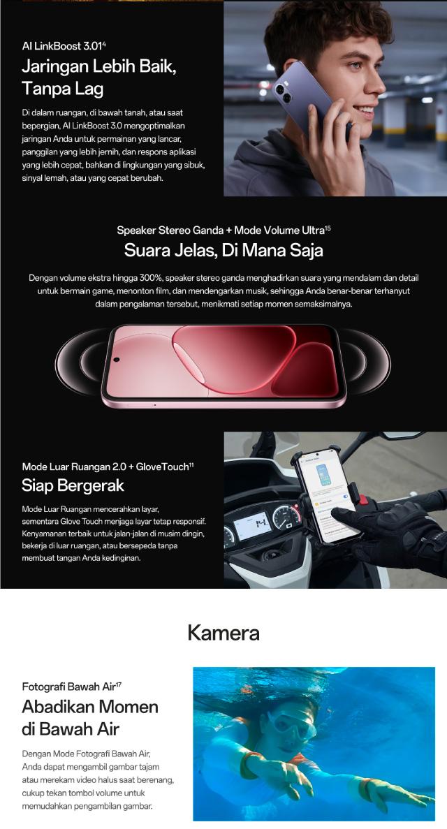 OPPO A6 6GB/128GB & 6GB/256GB Smartphone [Pengisian Cepat SUPERVOOC 45W, Tahan Air dan Debu IP69, Kamera Ultra Jernih 50MP]