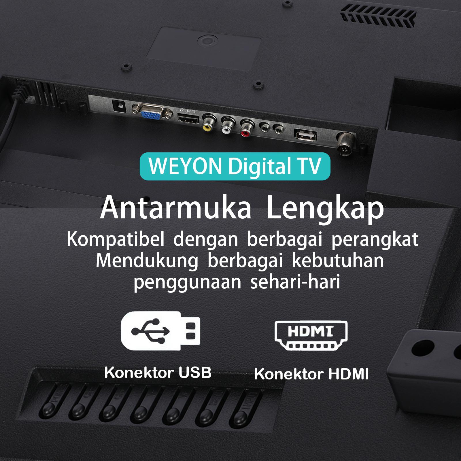 WEYON TV Digital LED 25 Inch FHD Televisi DVB-T2 Garansi Resmi 1 Tahun