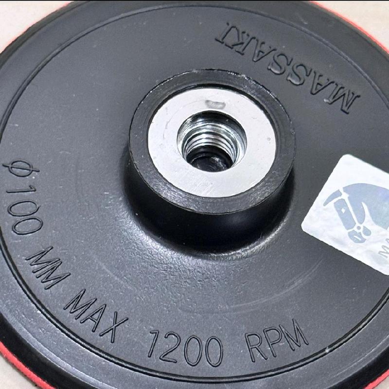 Massaki Tatakan amplas tipis 4" rubber pad alat sanding kain tempel 100m sanding pad 3